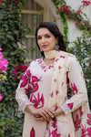 Leahariya Duppta Print Suit with Flowers Print Pant&MulMul Dupatta