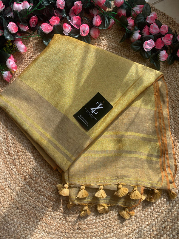 Tissue Linen Sarees