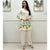 Brush Print Co-ord Set - Off White