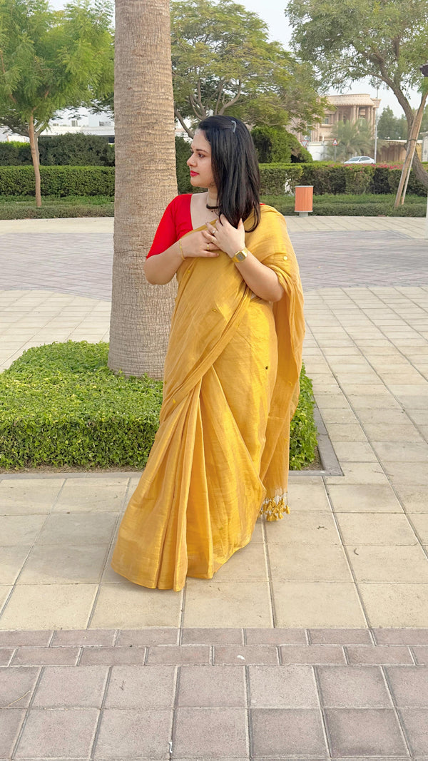 Tissue Silk Sequins Weaving Sarees