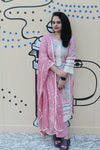 Soft Cotton with Delicate Hemiline Detailing on Neck & Sleeves - Pink