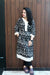 Black Ethinic Motif Printed 2pcV- Neck Straight Kurta with Pocket Pant