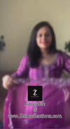 Elegant Muslin Kurta Set in Stunning Purple with Traditional Badhni Print